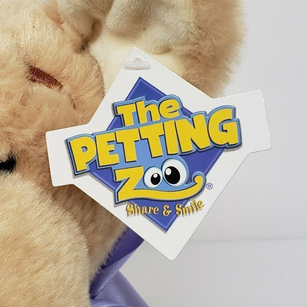 The Petting Zoo 12" Puppy Dog with Baby Tan 2018 Stuffed Animal Plush - Picture 3 of 5